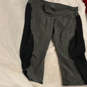 Nike Charcoal and Black Athletic Leggings